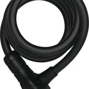 Spirallås 6512 Booster sort Abus 12mm
