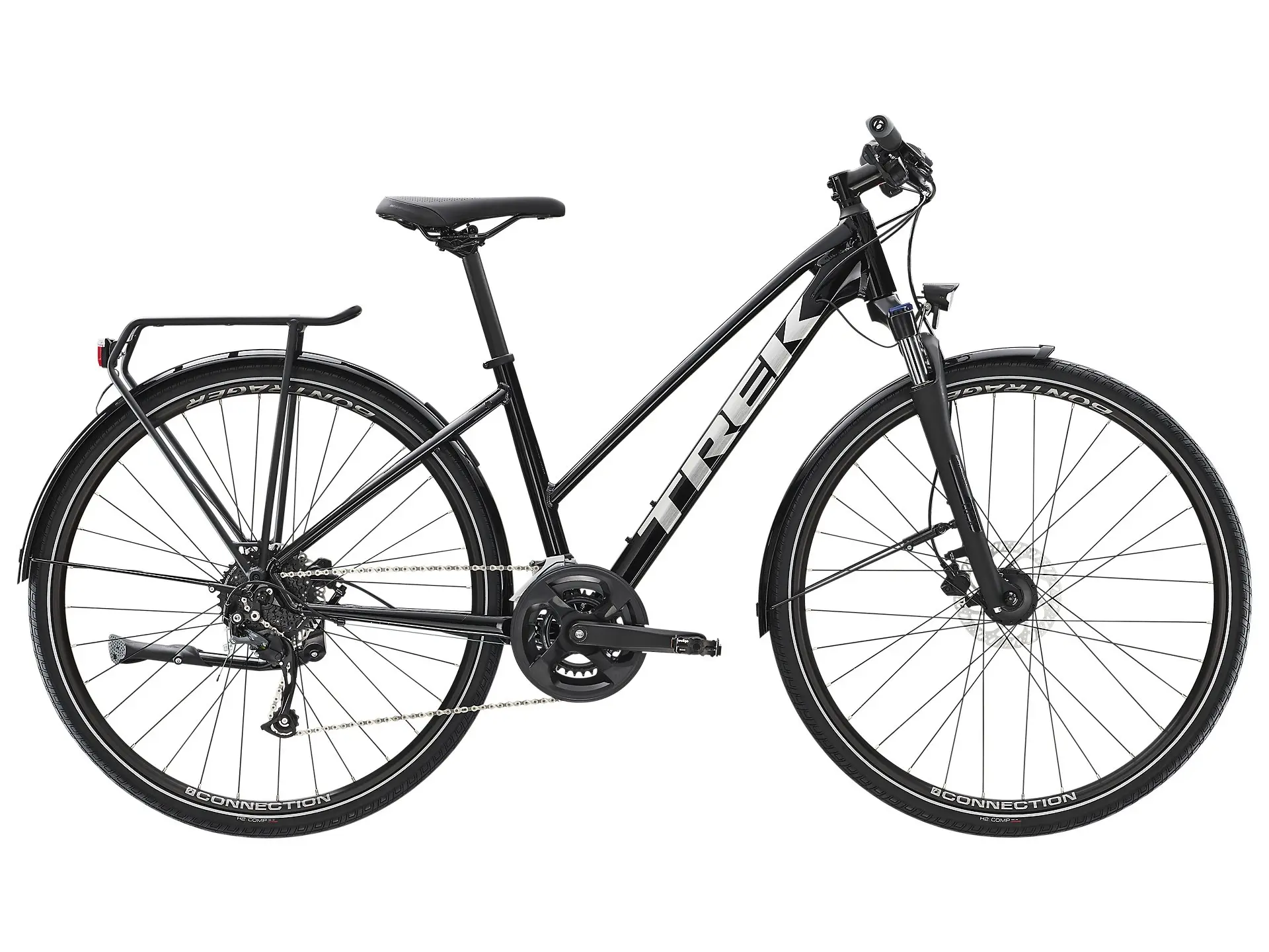 Dual Sport 2 Equipped dame Large Trek - Large - Black