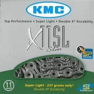 Kæde 10g KMC E10 EPT sølv 136led