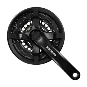 Kranksæt 170mm 46/30 TY501 sort 7/8sp Shimano