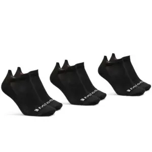 Strømpe Classic No Show 3-pak White Grip Grab