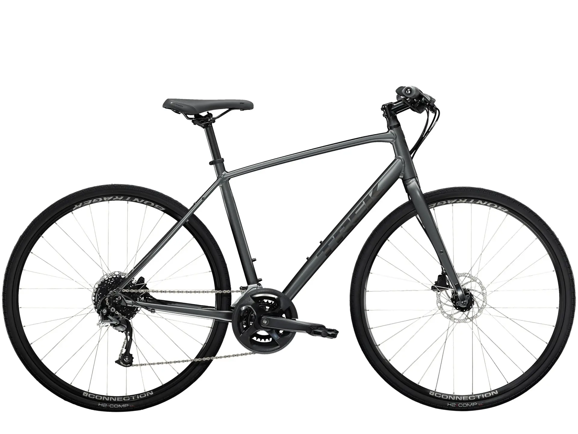 FX 2 disc Herre Large Trek - Large - Satin Lithium Grey