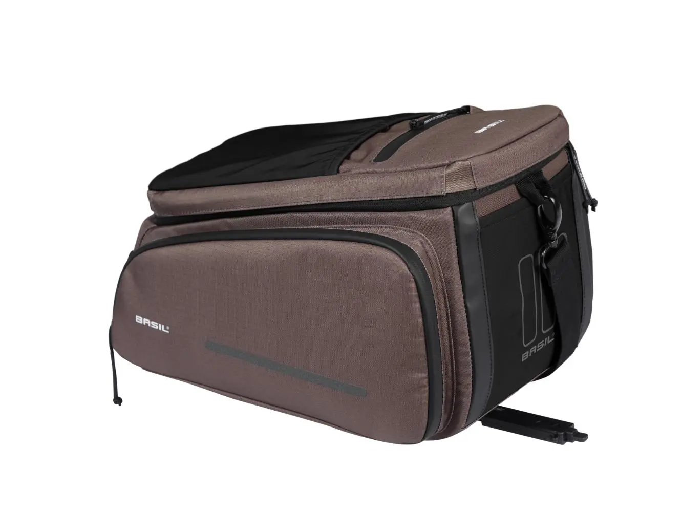 Taske Basil Move f. bagagebærer 10-26L Brun MIK adapter