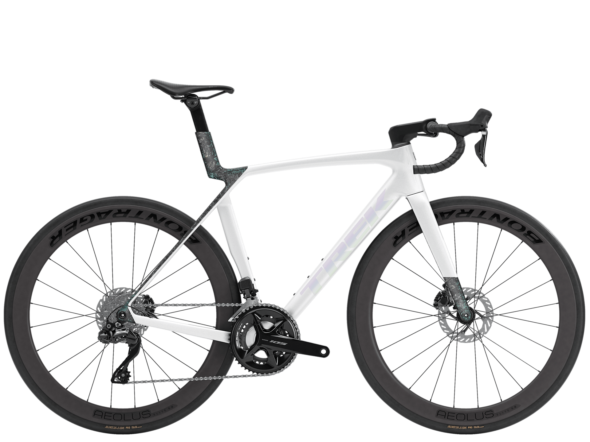 Madone SL 6 L Gloss Crystal White/Matte Deep Smoke