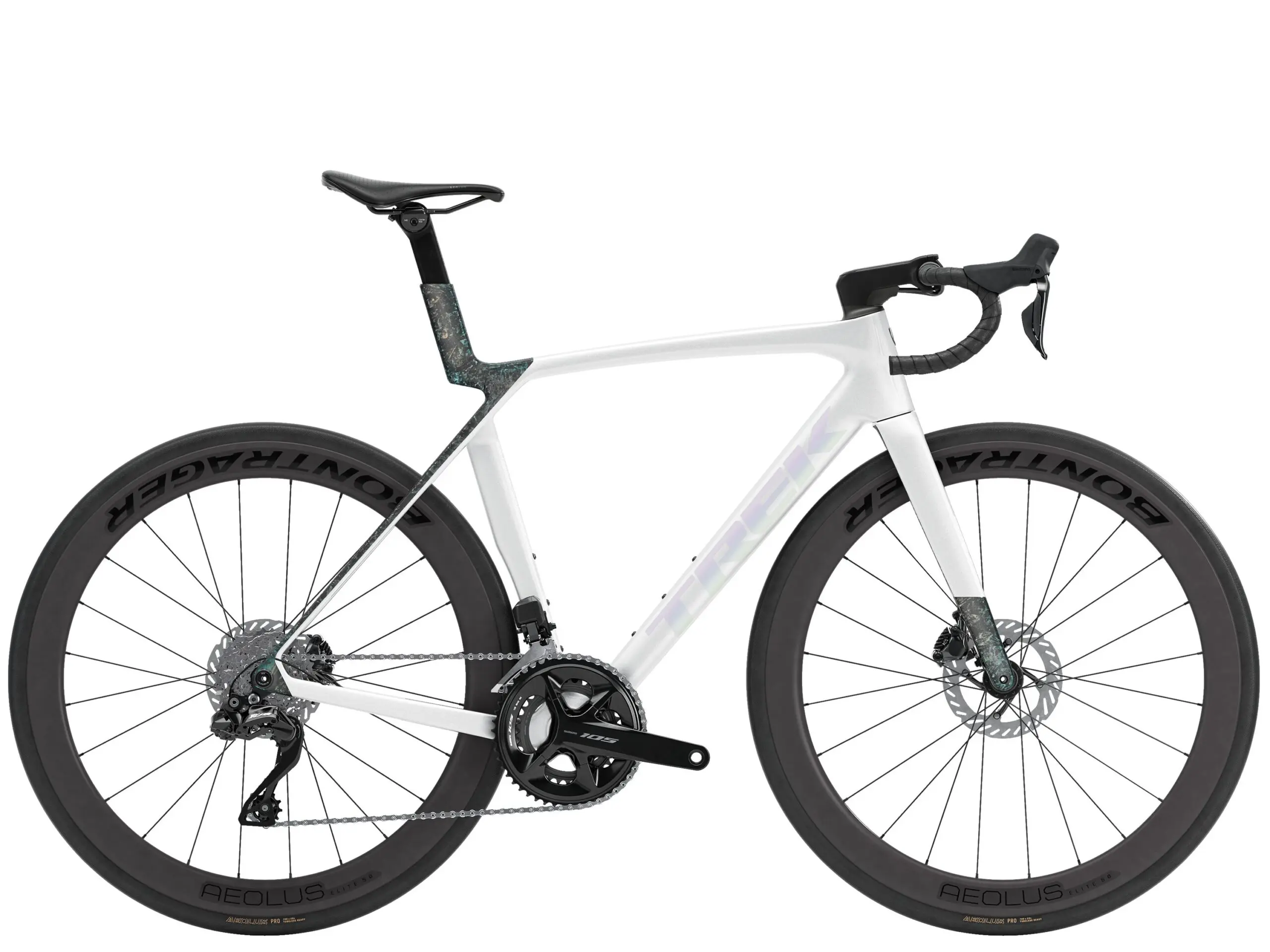 Madone SL 6 L Gloss Crystal White/Matte Deep Smoke - Billede 2
