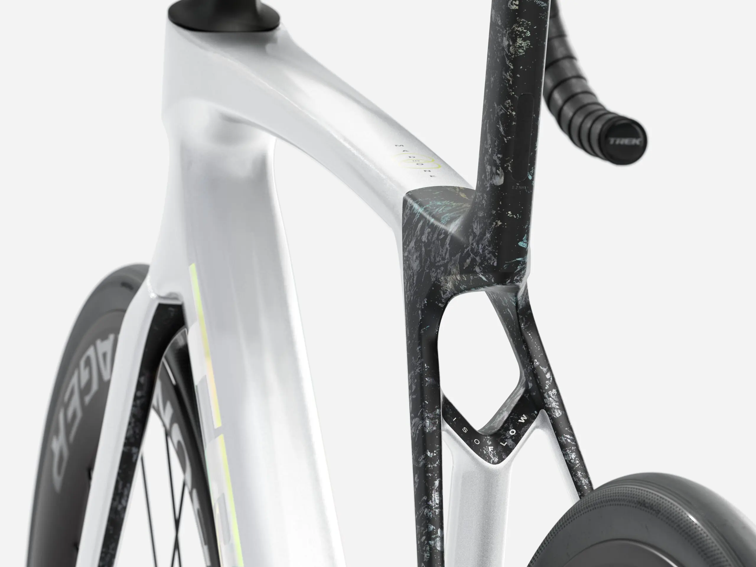Madone SL 6 L Gloss Crystal White/Matte Deep Smoke - Billede 5