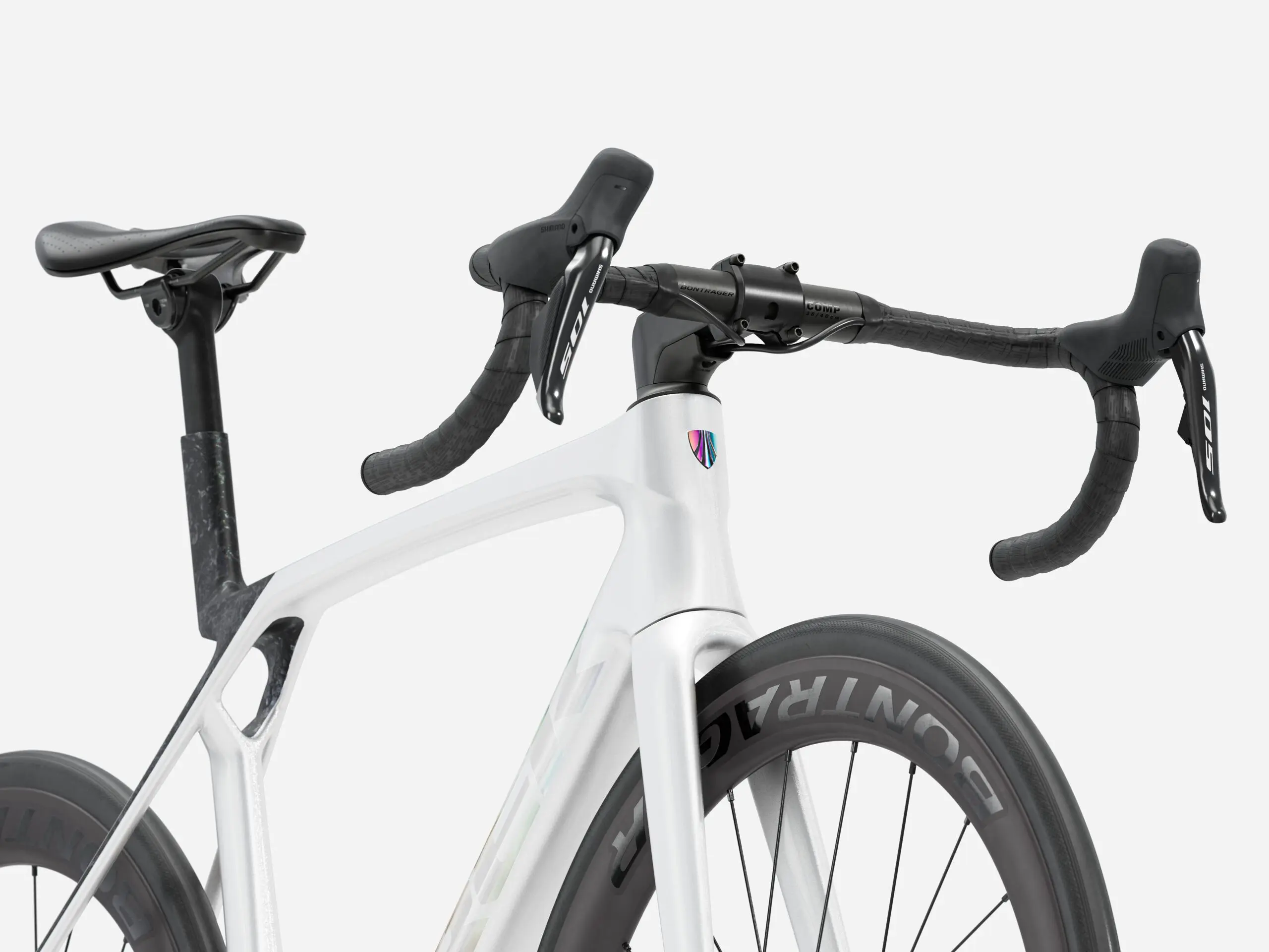 Madone SL 6 L Gloss Crystal White/Matte Deep Smoke - Billede 6