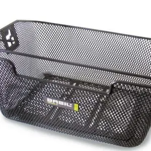 Kurv net bag sort 40x30x17cm Basil