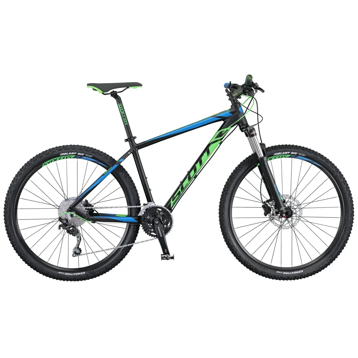 Aspect 920 L Scott - Large - MatBlack/Blue/Green