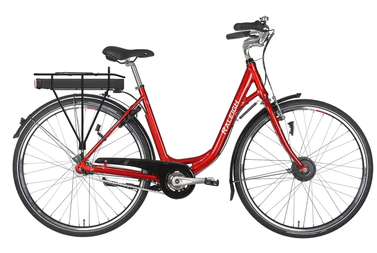 Superbe Dame 51cm EL-Cykel 7,8AH - 51/700 - Rød