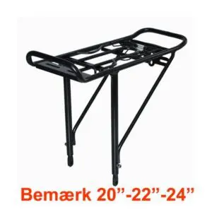 Bagagebærer 20/22/24"" alu matsort