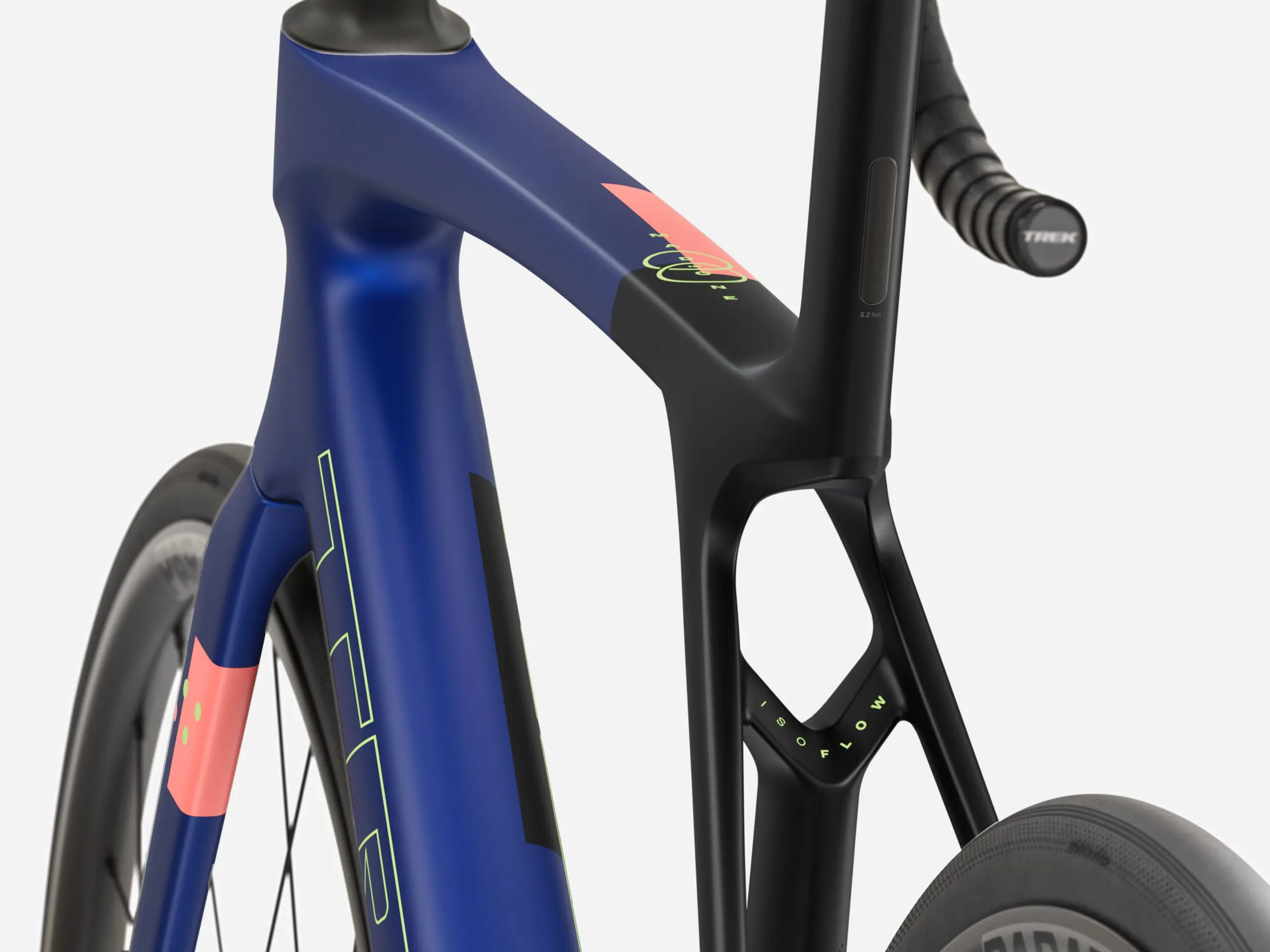 Madone SL 5 XL Matte Cobalt Blue/Trek Black/Living Coral - Billede 4