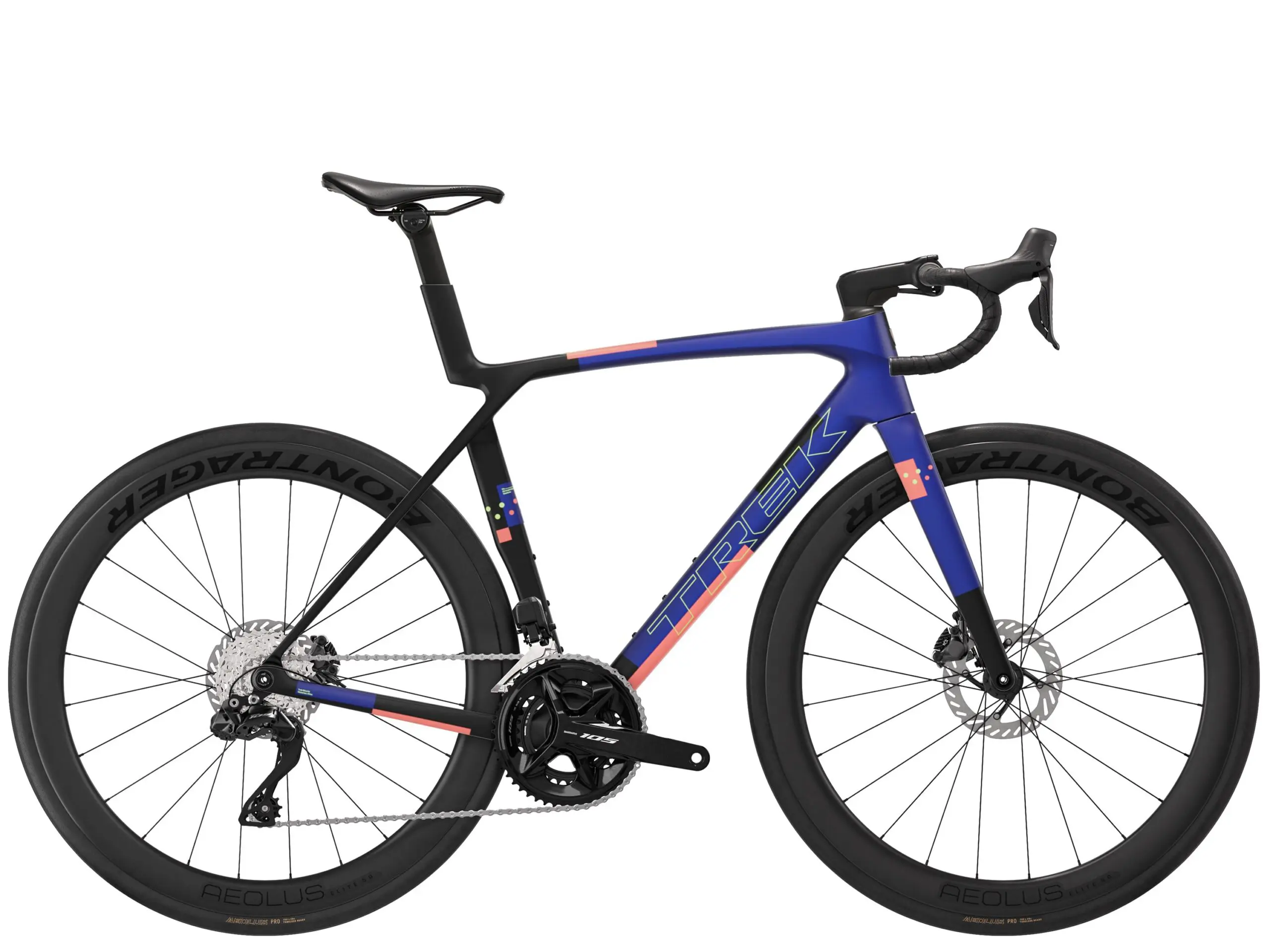 Madone SL 6 L Matte Cobalt Blue/Trek Black/Living Coral