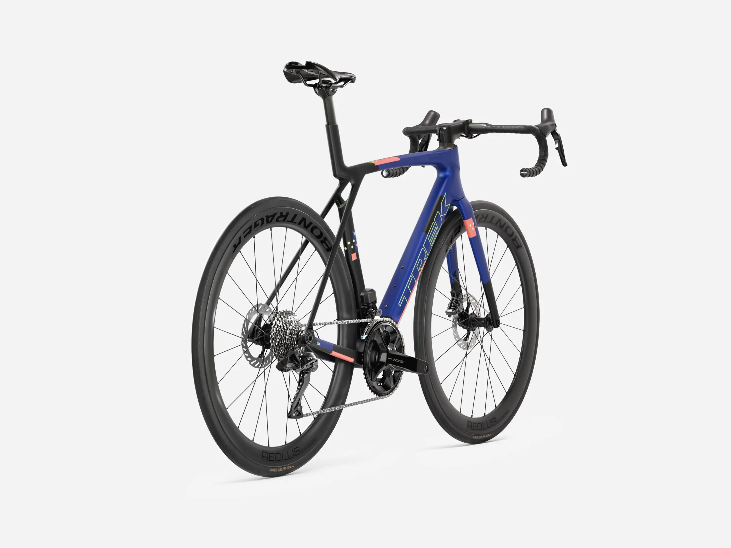 Madone SL 6 L Matte Cobalt Blue/Trek Black/Living Coral - Billede 2