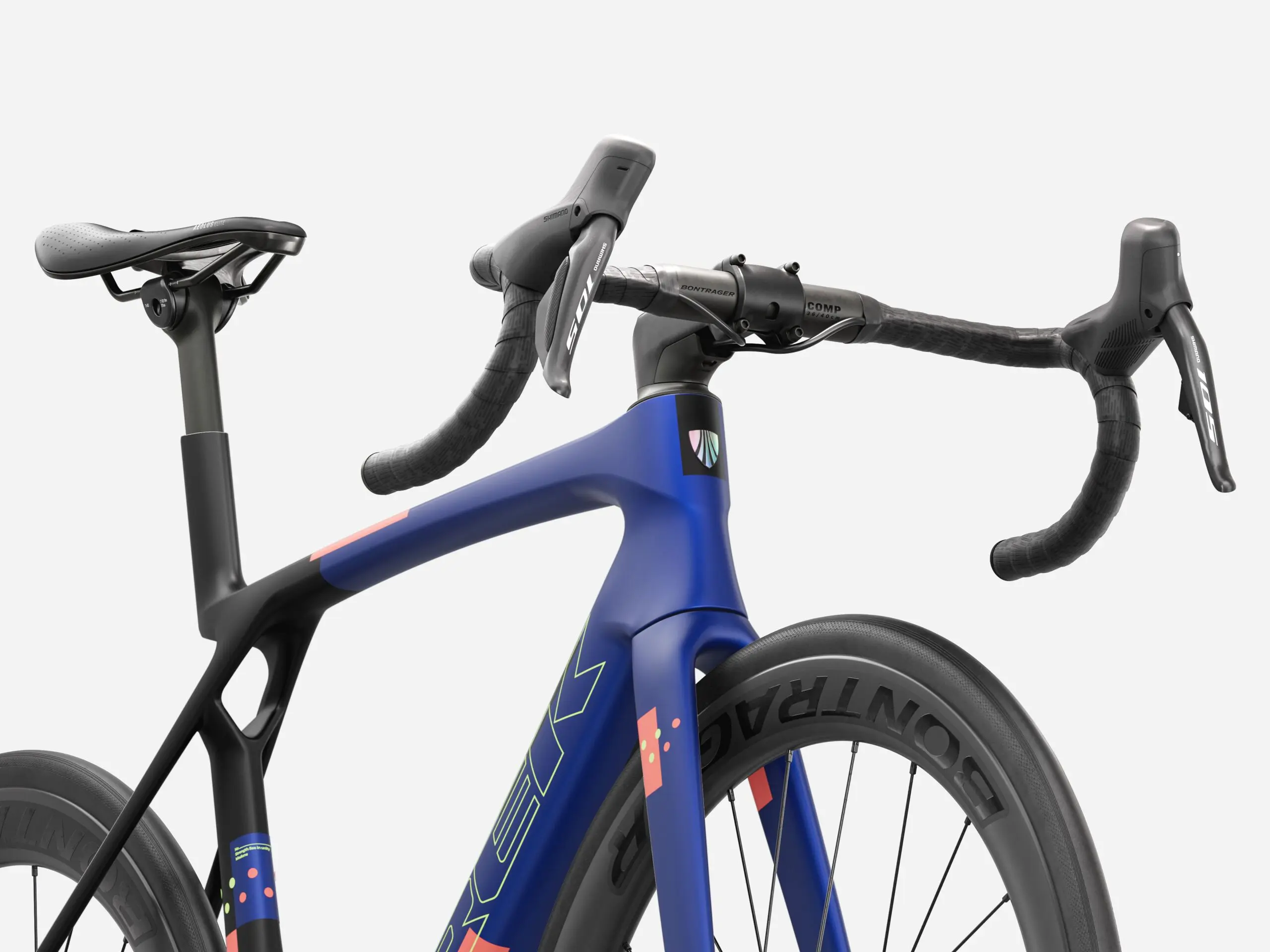 Madone SL 6 XS Matte Cobalt Blue/Trek Black/Living Coral - Billede 5