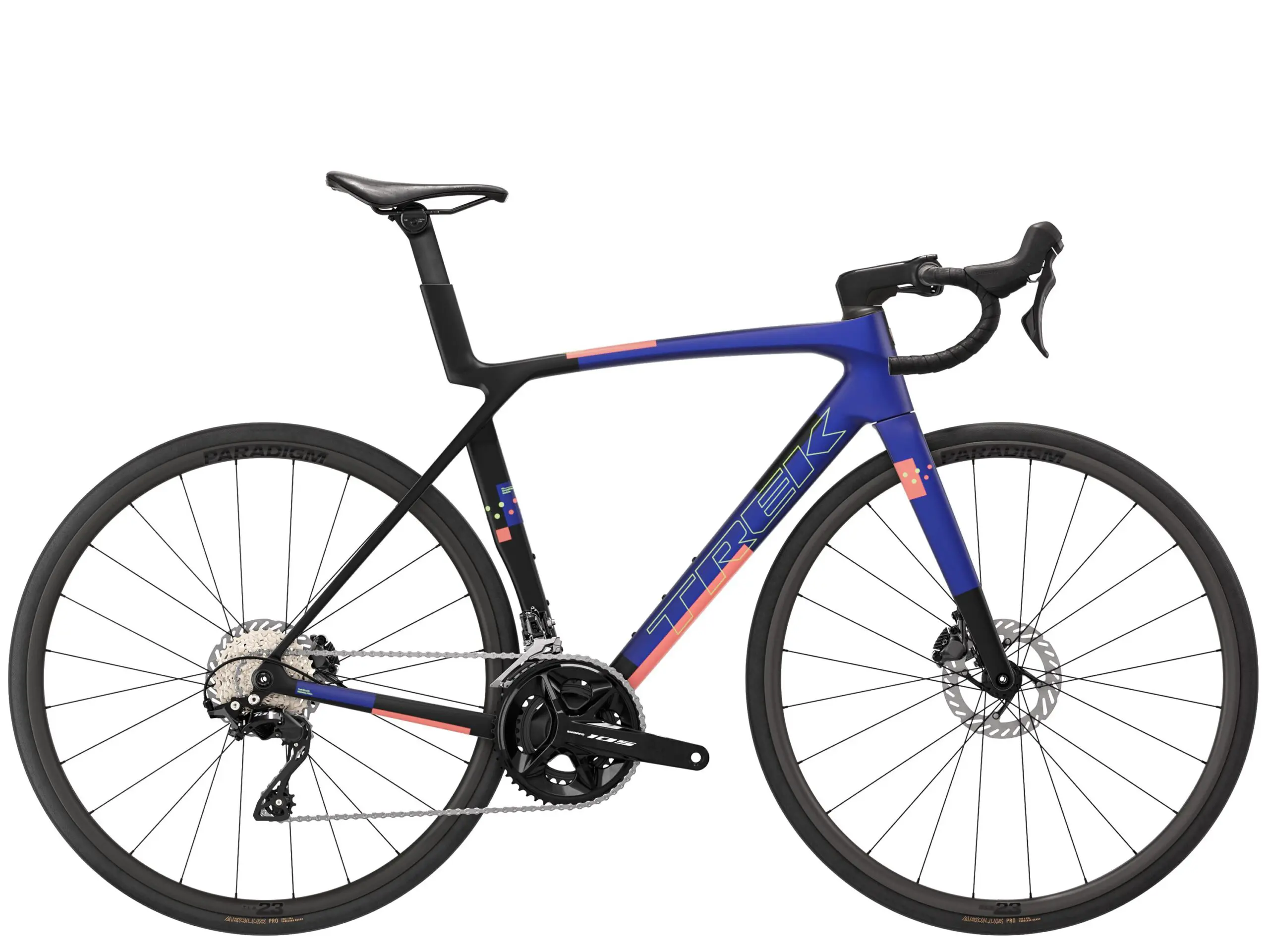 Madone SL 5 L Matte Cobalt Blue/Trek Black/Living Coral