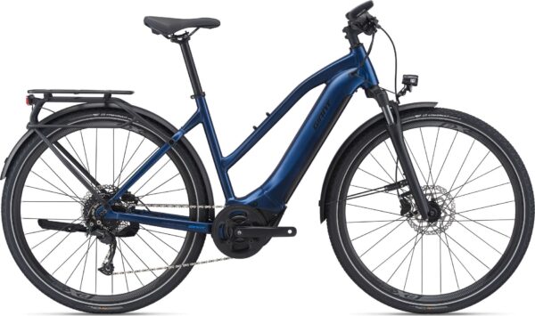 Explore E+ 2D STA dame Small Giant elcykel - Small - Metallic Navy