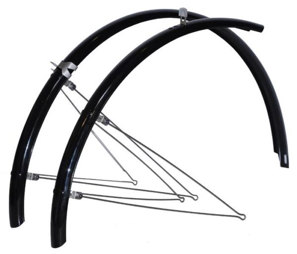 Skærmsæt 26" 60mm sort Bikepartner