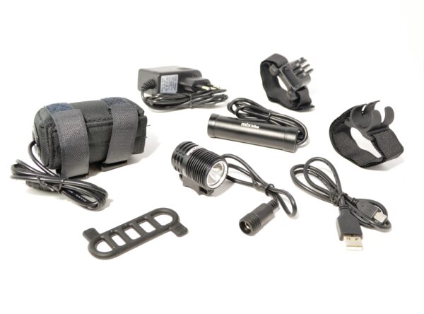 Lygte for 1000 lumen Mixbike inkl batteri/oplader. - Image 2