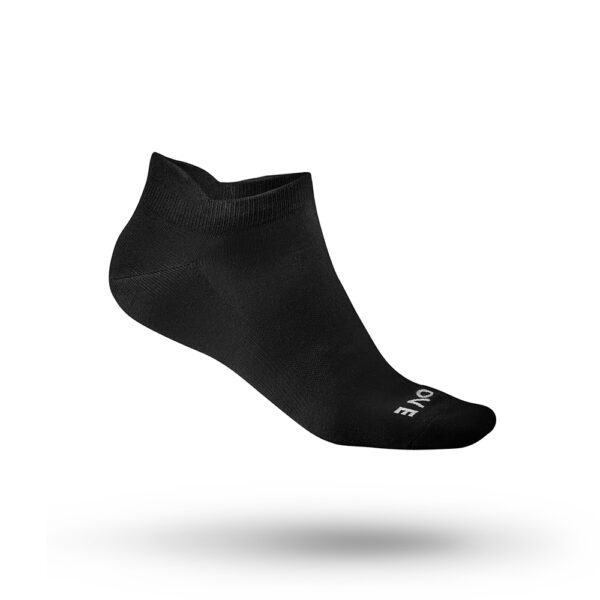 Strømpe race athletic 43-46 sort/hvid - 43-46