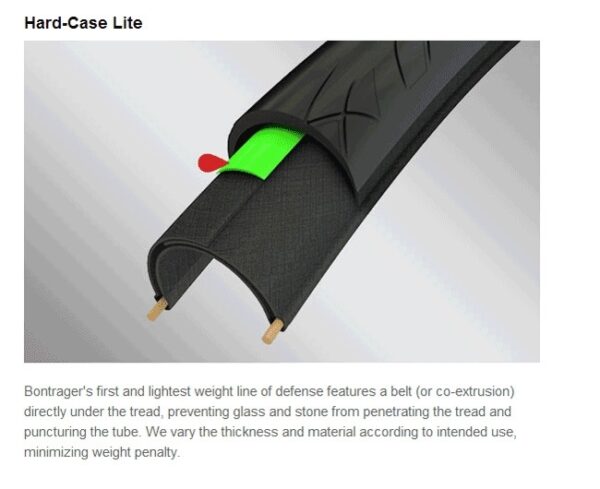Dæk 700x25c R3 Hard-Case Lite Bontrager sort - 700x25c - Image 2