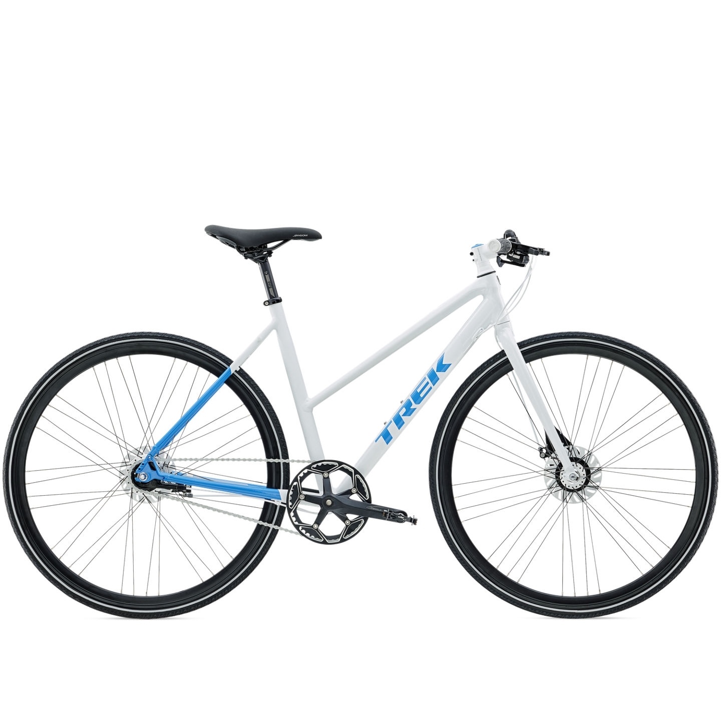 Zektor 1 da 50 700 Trek m.rullebremse 50 700 White Blue Givskov Cykler