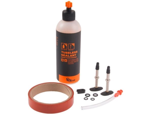 Tubeless kit 24mm Orange Seal inkl ventiler