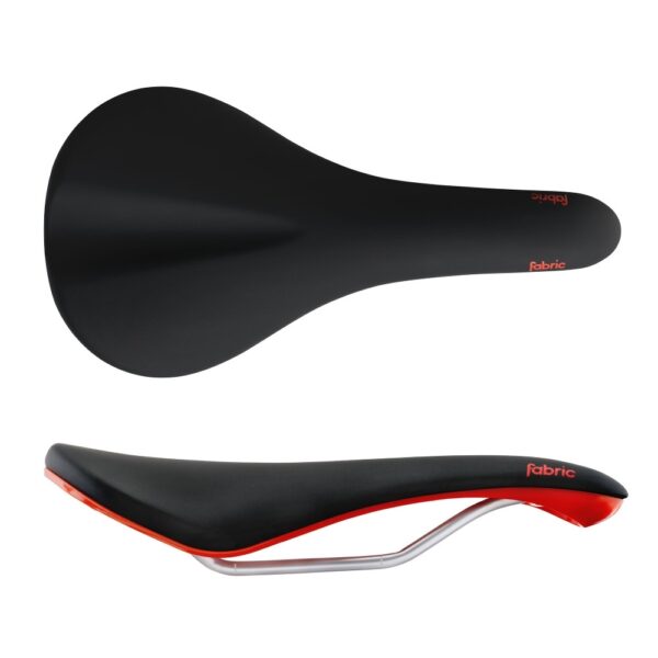 Sadel Scoop Radius Elite Black/Red Fabric