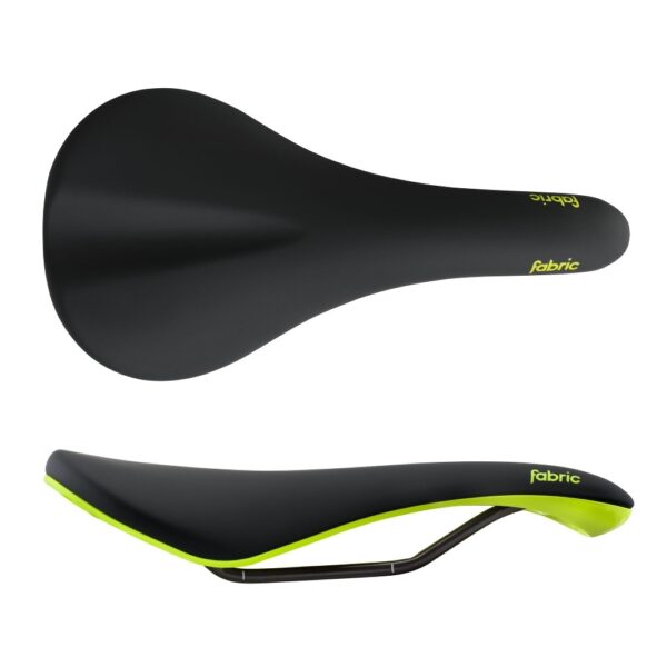 Sadel Scoop Radius Elite Black/Yellow Fabric