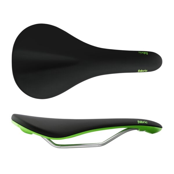 Sadel Scoop Shallow Elite Black/Green Fabric