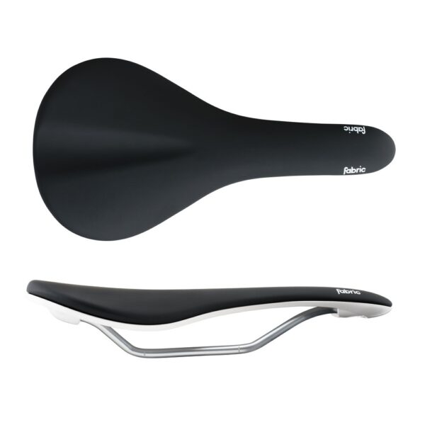 Sadel Scoop Flat Elite Black/White Fabric