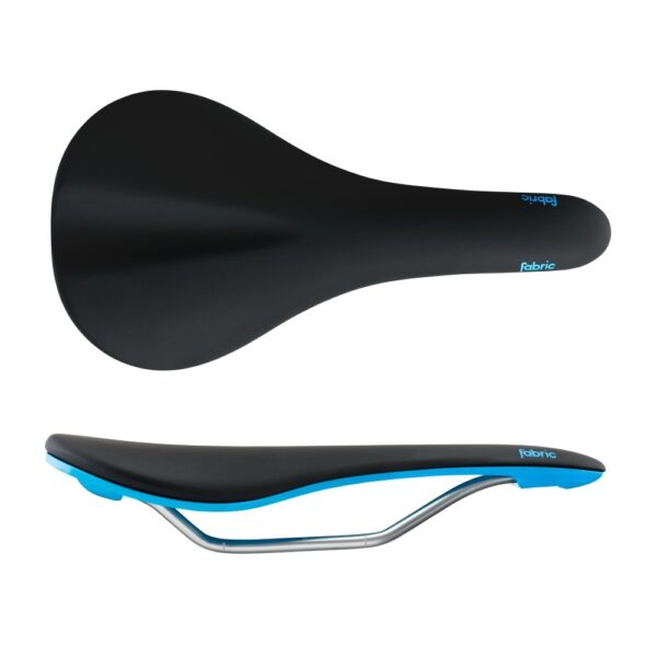 Sadel Scoop Flat Elite Black/Blue Fabric