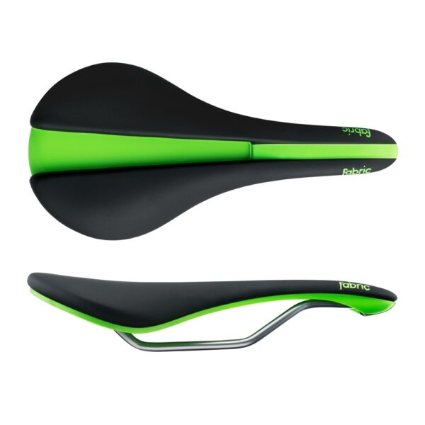 Sadel Line Shallow Elite Black/Green Fabric 132mm