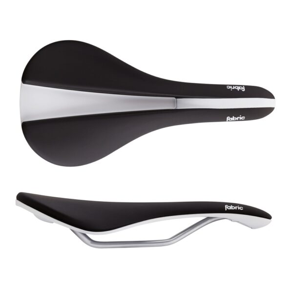 Sadel Line Shallow Elite Black/White Fabric 132mm