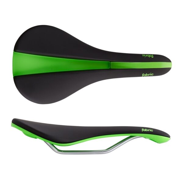 Sadel Line wide Elite Black/Green Fabric 142mm