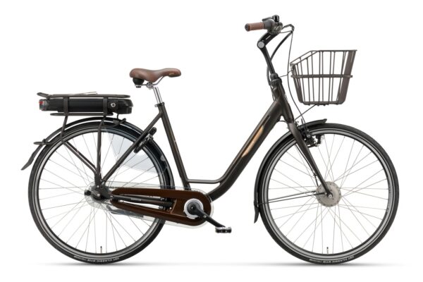E-Go Torino dame 48cm Batavus. Inkl 400Wh  - 48/700 - Mat Chokolade