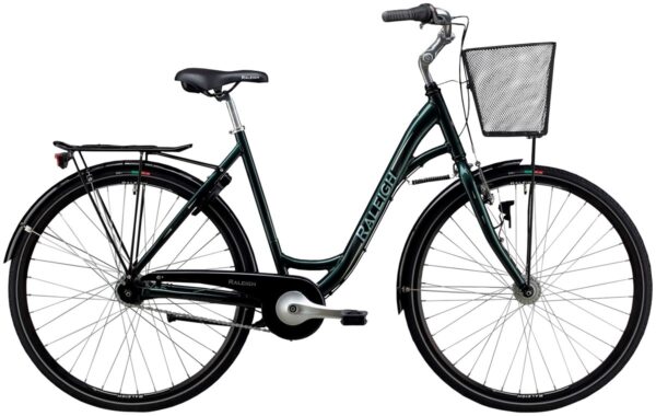 Shopping Alu dame 48cm Raleigh - 48/700 - Grøn metal