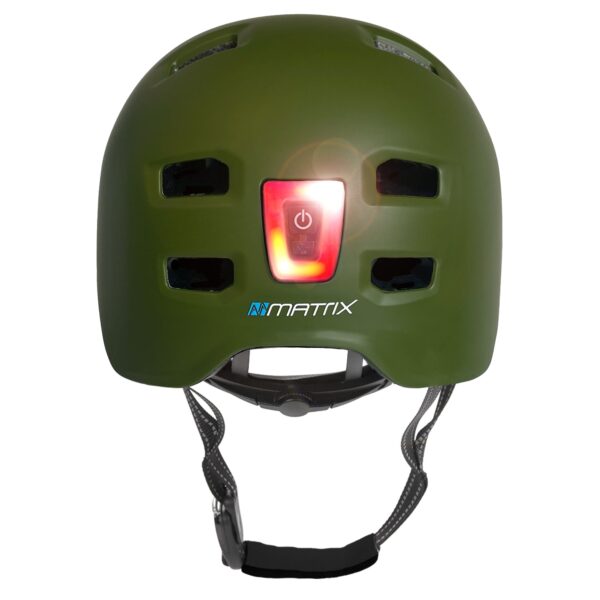 Hjelm Matrix Lumen Medium Army Green 54-57cm - Image 3